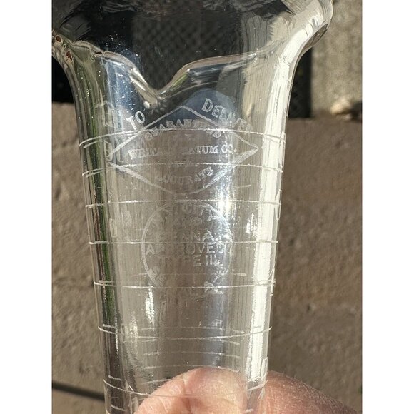 Whitall Tatum Glass Beaker SCIENCE LAB Apothecary Measure Etch Type Ill A-2 Vtg - Picture 7 of 10